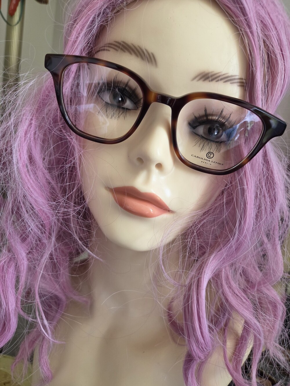 Carolina Lemke Tortoiseshell Square Optical Frames - Brown Tortoise